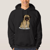 Leuke Pug Sticker Design Classic T-shirt 832 (Voorkant)