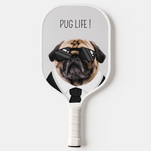 Leuke pug stijlvol modern pickleball paddle (Achterkant)