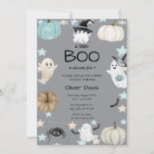 Leuke Pumpkin & Ghost Baby shower Kaart (Voorkant)