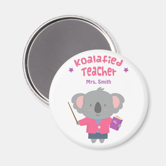 Leuke Pun Humor Koala Beer Docent Magnet (Voorkant / Achterkant)
