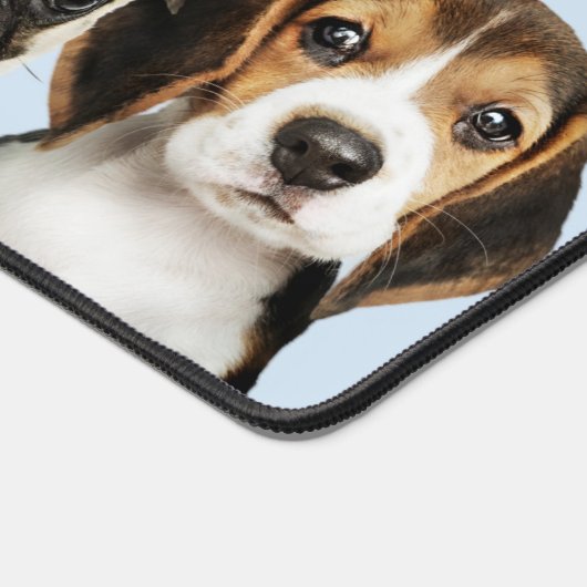 Leuke Puppies aangepaste naam Bureaumat (Hoek)