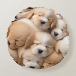 Leuke Puppies Hondenliefhebber rond kussen