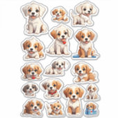 Leuke Puppies Mega Sticker Bundel (Voorkant)