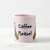 Leuke Puppy "Coffee Please" Koffie Mok (Midden)