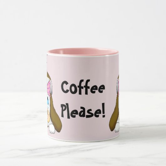 Leuke Puppy "Coffee Please" Koffie Mok (Midden)