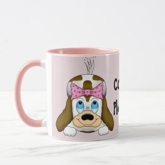 Leuke Puppy "Coffee Please" Koffie Mok (Links)