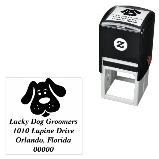 Leuke Puppy Dog Groomer Stamp Zelfinktende Stempel (In situ)