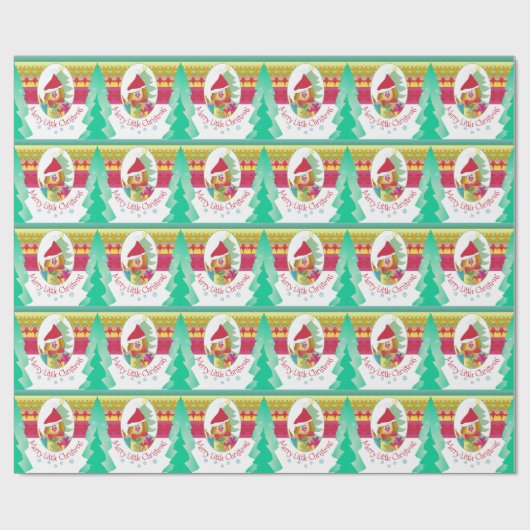 Leuke Puppy Dog Whimsy Cadeaupapier (Vlak)