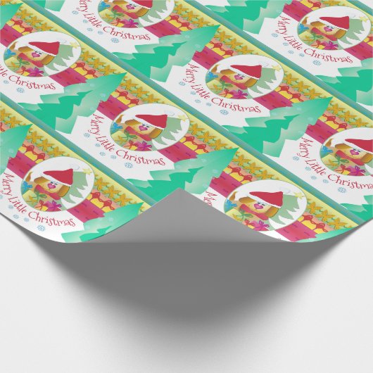 Leuke Puppy Dog Whimsy Cadeaupapier (Hoek)