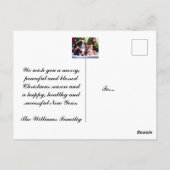 Leuke puppy en kat onder kerstboom briefkaart (Achterkant)