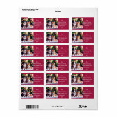 Leuke puppy en kat onder kerstboom etiket (Full Sheet)