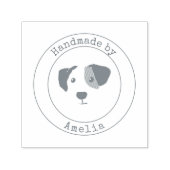 Leuke Puppy Handgemaakt Door zelf-inkt stempel (Design)