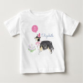 Leuke Puppy Hond Collie 1e Verjaardagstaart (Voorkant)