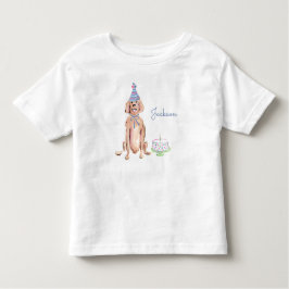 Leuke Puppy Hond Gouden Retriever 1e Verjaardagsta Kinder Shirts