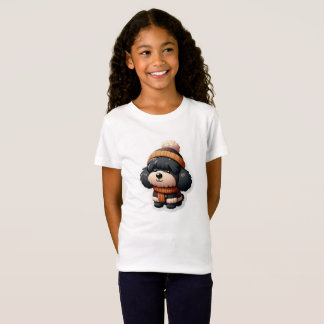 Leuke Puppy Hond Hond Hond Hond Maagdenhond Mustan T-shirt