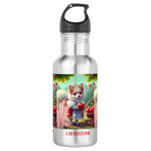 Leuke puppy hond met appels gepersonaliseerde naam