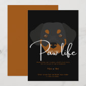 Leuke puppy hond poot life party kaart (Voorkant / Achterkant)