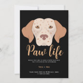 Leuke puppy hond poot life party kaart (Voorkant)