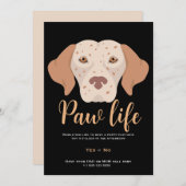 Leuke puppy hond poot life party kaart (Voorkant / Achterkant)