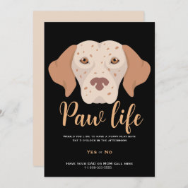 Leuke puppy hond poot life party kaart