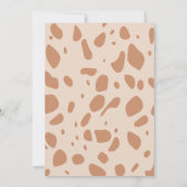 Leuke puppy hond verjaardagsfeestuitnodiging. kaart (Achterkant)