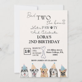 Leuke Puppy Honden Pawty Verjaardagsfeestje Kaart