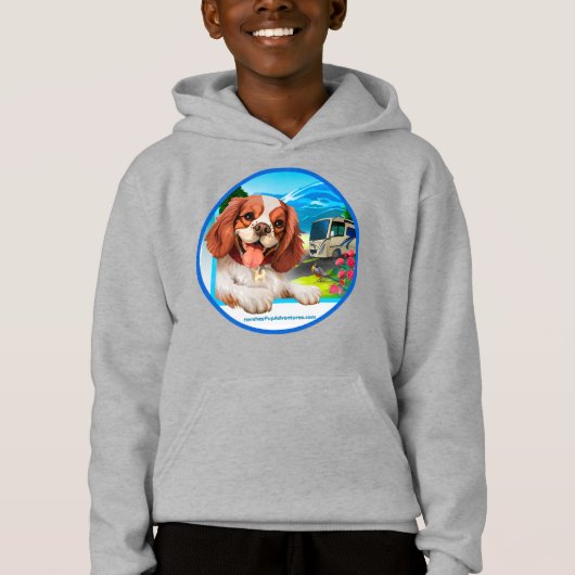 Leuke Puppy Kinder Premium Sweatshirt (Voorkant)