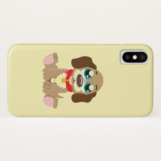 Leuke puppy met mooie ogen Case-Mate iPhone case (Achterkant (horizontaal))