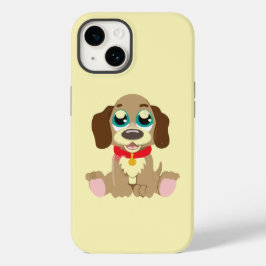Leuke puppy met mooie ogen Case-Mate iPhone 14 hoesje
