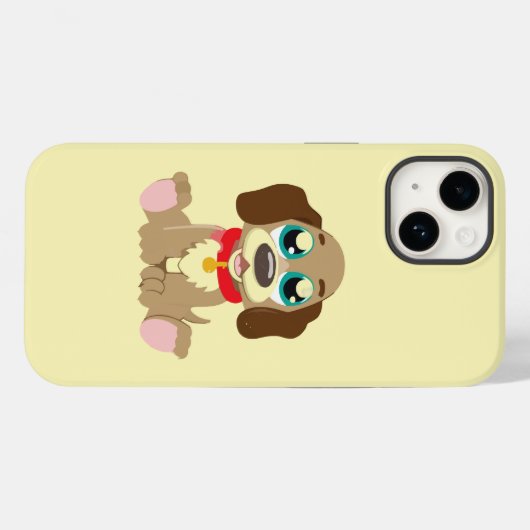 Leuke puppy met mooie ogen Case-Mate iPhone case (Achterkant (horizontaal))