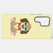 Leuke puppy met mooie ogen samsung galaxy hoesje (Achterkant horizontaal)