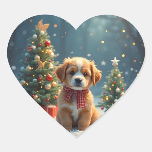 Leuke puppy Sticker (Voorkant)