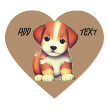 Leuke puppy sticker