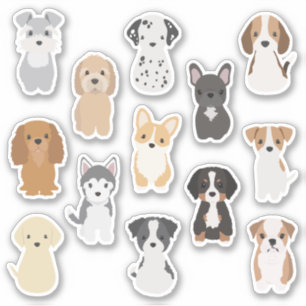 Leuke Puppy Sticker Pack voor Hondenliefhebbers