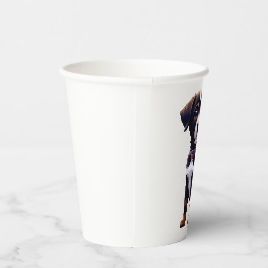 Leuke puppy tas papieren bekers (Rechts)