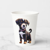 Leuke puppy tas papieren bekers (Voorkant)