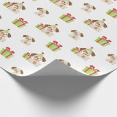 Leuke Puppy Verjaardag Cadeaupapier (Hoek)