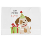 Leuke Puppy Verjaardag Groot Cadeauzakje (Achterkant)
