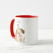 Leuke Puppy Verjaardag Mok (Voorkant links)