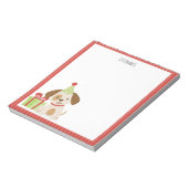 Leuke Puppy Verjaardag Notitieblok (Linkerzijde)