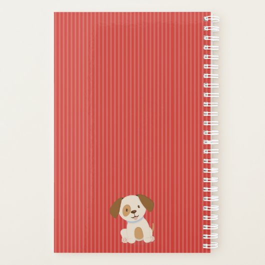 Leuke Puppy Verjaardag Planner (Achterkant)