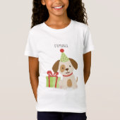 Leuke Puppy Verjaardag T-shirt (Voorkant)
