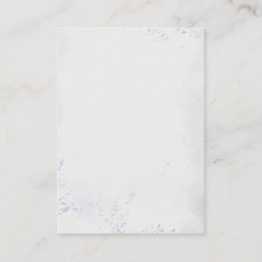 Leuke Puppy Waterverf Luier Raffle Baby shower Informatiekaartje (Achterkant)