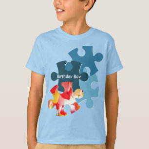 Leuke Puzzelstukken Verjaardagsjongen T-shirt