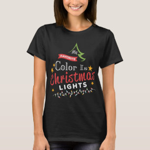 Leuke pyjama kerst mijn favoriete kleur is Christu T-shirt