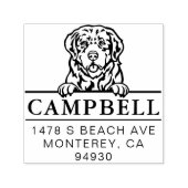 Leuke Pyrenese Berg Hond Aangepaste Hond Adres Zelfinktende Stempel (Design)