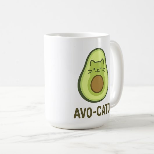 Leuke quote Gezegde Avo Cato Humor Cat Avocado Koffiemok (Voorkant rechts)