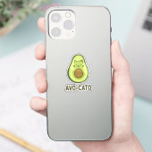 Leuke quote Gezegde Avo Cato Humor Cat Avocado Sticker (Telefoon)
