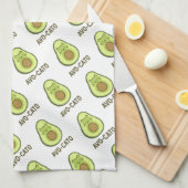 Leuke quote Gezegde Avo Cato Humor Cat Avocado Theedoek (Quarter Fold)