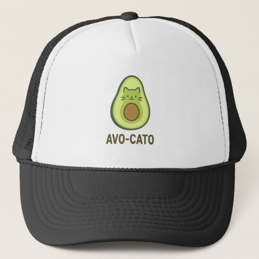 Leuke quote Gezegde Avo Cato Humor Cat Avocado Trucker Pet (Voorkant)